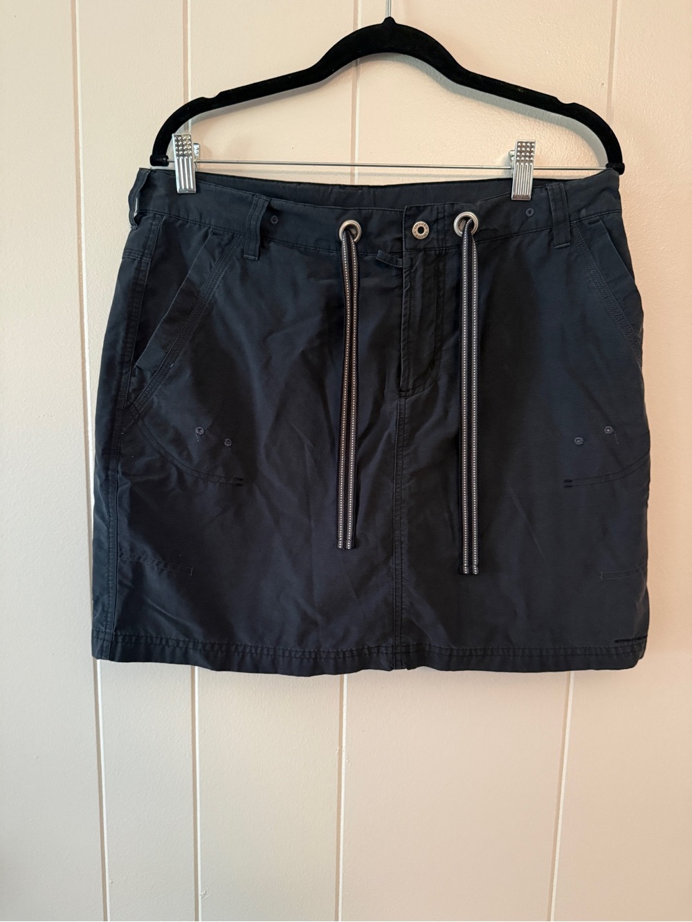 Navy Drawstring Skort - Picture 1 of 6